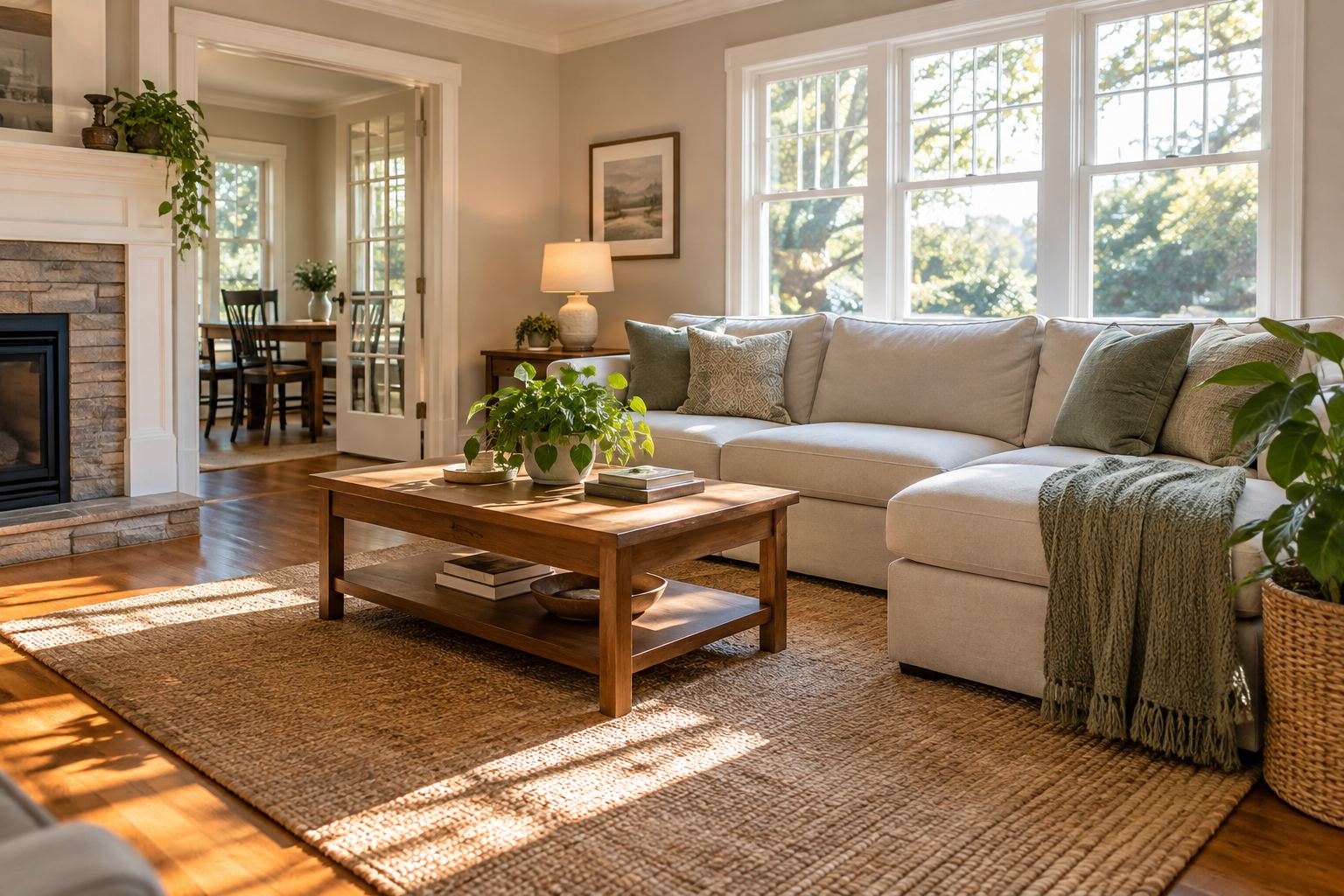 A cozy North Brunswick living room, illustrative